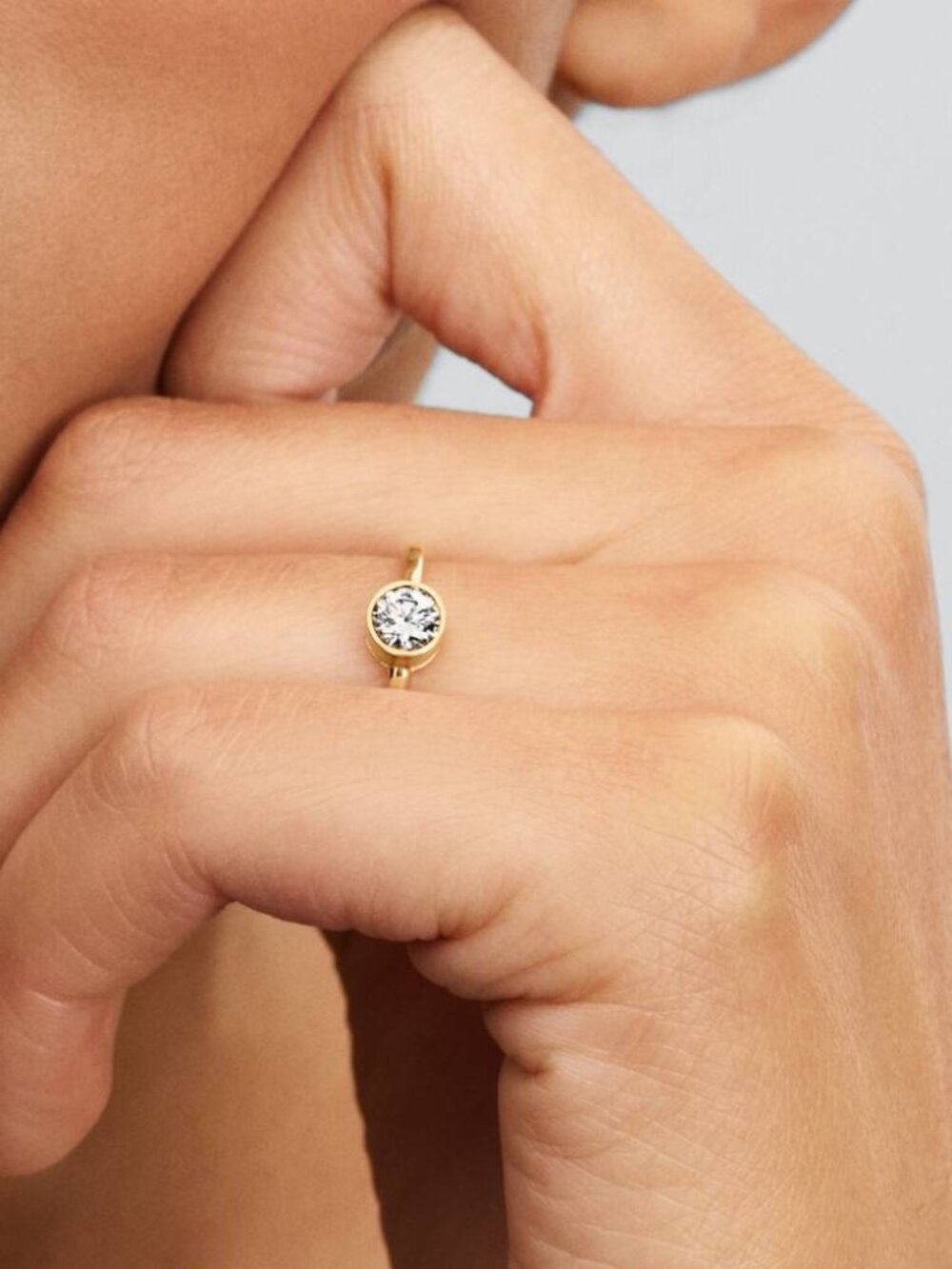 Pandora Era Bezel Lab-Grown Diamond Ring - Picture 2 of 2